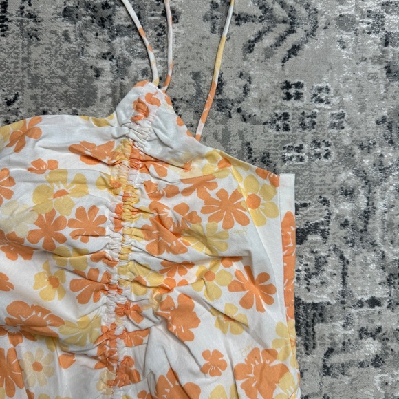 NEW Sabo Skirt Kani Asymmetric Dress Floral Print Cinched size M Medium NWT - Picture 8 of 10